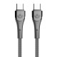 LDNIO καλώδιο USB-C σε USB-C LC861C, 65W PD, 1m, γκρι