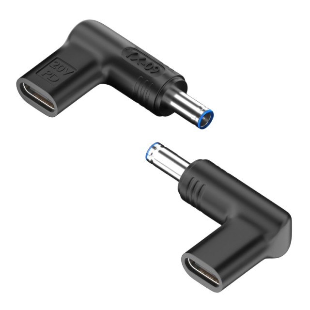 POWERTECH αντάπτορας τροφοδοσίας YX-09, USB-C σε HP 4.5x3mm, μαύρος