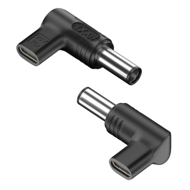 POWERTECH αντάπτορας τροφοδοσίας YX-07, USB-C σε HP 7.4x5mm, μαύρος