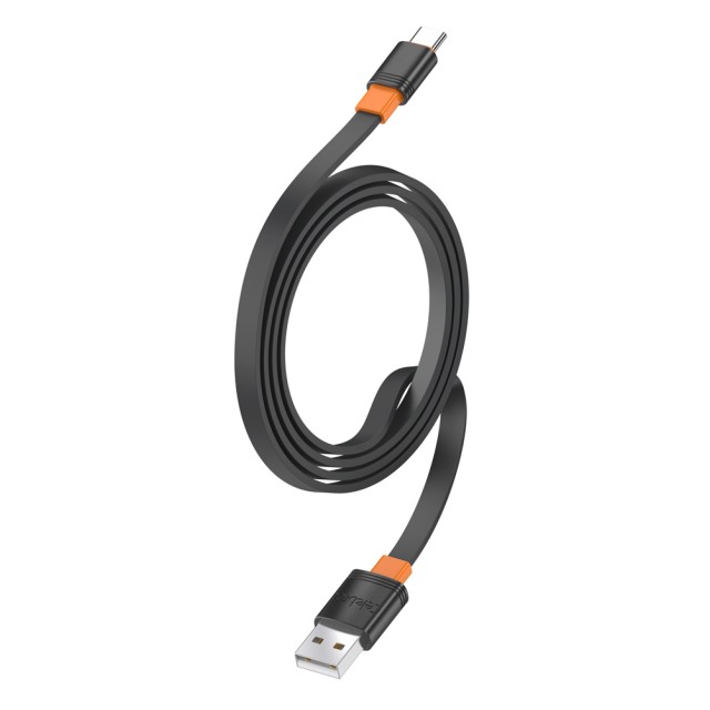 CELEBRAT καλώδιο USB-C σε USB CB-33C, flat, 15W, 1m, μαύρο