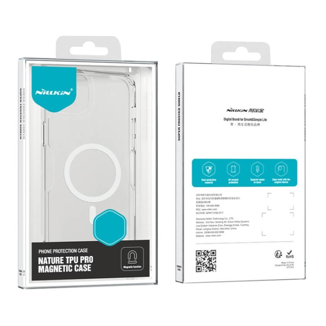 NILLKIN θήκη Nature Pro Magnetic για iPhone 15 Pro, διάφανη