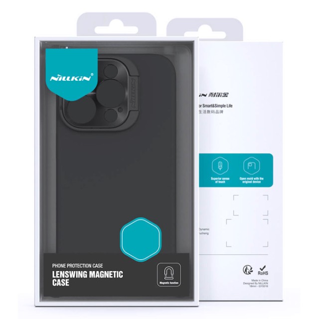 NILLKIN θήκη LensWing Magnetic για iPhone 15 Pro Max, μαύρη