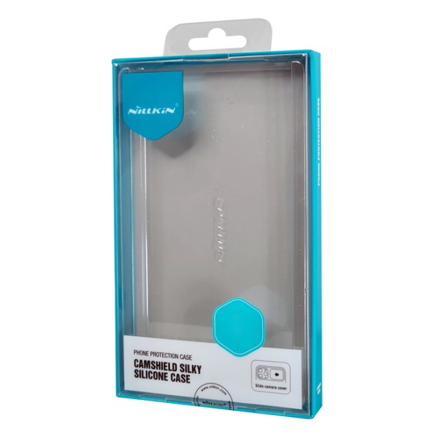 NILLKIN θήκη CamShield Silky Silicone για iPhone 15, μαύρη