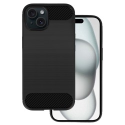 POWERTECH θήκη Carbon MOB-1928 για iPhone 15, μαύρη