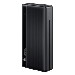 USAMS power bank US-CD205, 2x USB θύρες εξόδου, 10000mAh, 10W, μαύρο