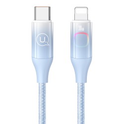 USAMS καλώδιο Lightning σε USB-C US-SJ638, 30W PD, 1.2m, μπλε