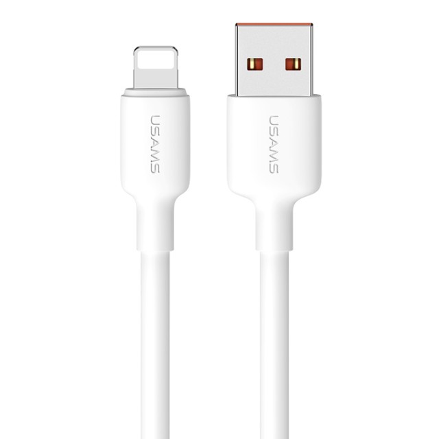 USAMS καλώδιο Lightning σε USB US-SJ604, 12W, 1m, λευκό