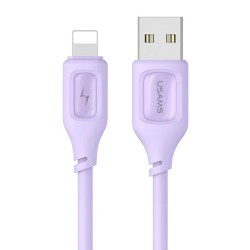 USAMS καλώδιο Lightning σε USB US-SJ618, 12W, 1m, μωβ