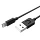 USAMS καλώδιο Lightning σε USB US-SJ097, 10.5W, 1m, μαύρο