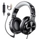 ONEODIO gaming headset Fusion A71D, 3.5mm σύνδεση, Hi-Res, 40mm, μαύρο