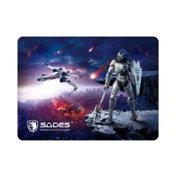 SADES Gaming Mouse Pad Lightning, Low Friction, Rubber base, 350 x 260mm