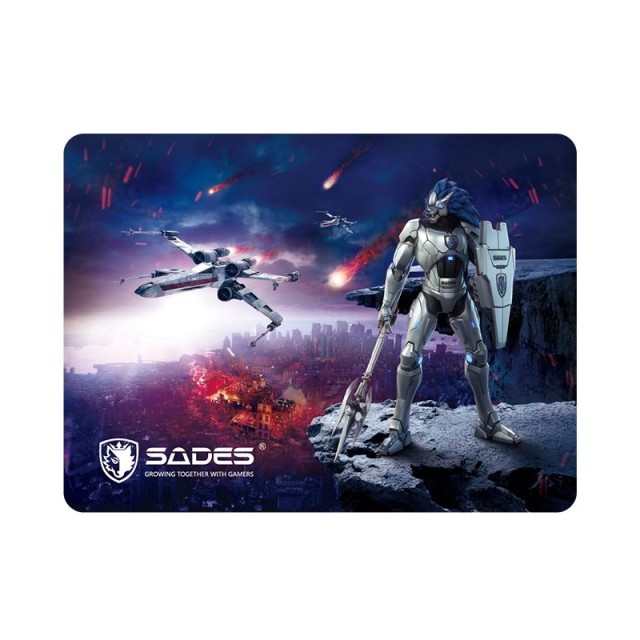 SADES Gaming Mouse Pad Lightning, Low Friction, Rubber base, 350 x 260mm