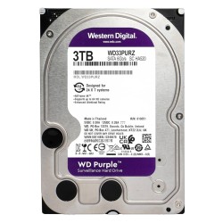 WD σκληρός δίσκος 3.5" Purple Surveillance 3TB, 256MB, 5400RPM, SATA III