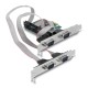 DELOCK κάρτα επέκτασης PCIe σε 4x RS-232 90410, 115.2Kbps