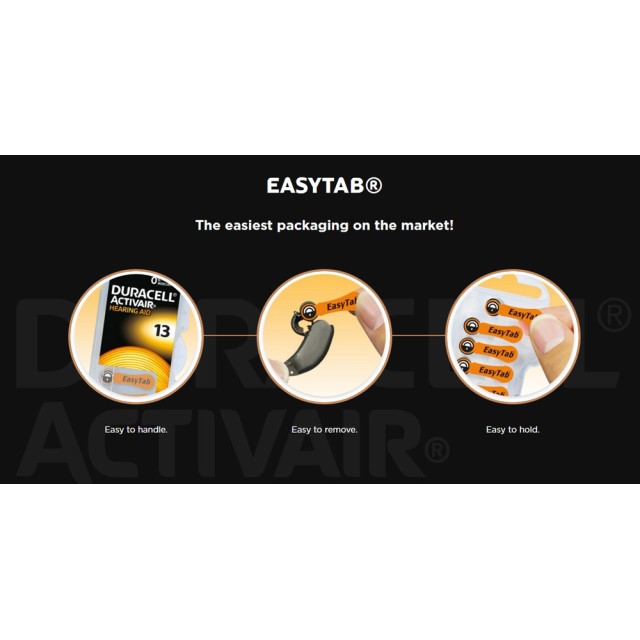 DURACELL μπαταρίες ακουστικών βαρηκοΐας Activair 10, 1.45V, 6τμχ