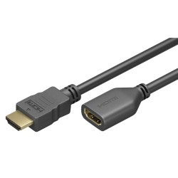 GOOBAY καλώδιο προέκτασης HDMI 61313 Ethernet, 4K/60Hz 18Gbps, 5m, μαύρο