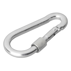 PROPLUS καραμπίνερ ασφαλείας 342364 με βιδωτό κλείδωμα, μεταλλικός, 8x80mm