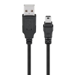 GOOBAY καλώδιο USB σε USB Mini 50767, 480Mbps, 1.8m, μαύρο