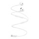 CELEBRAT earphones με μικρόφωνο E400, USB-C σύνδεση, Φ14mm, 1.2m, λευκά