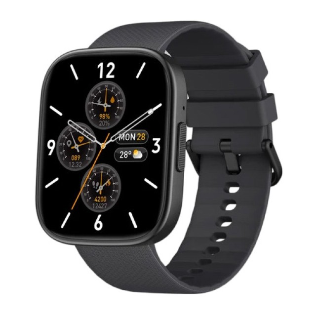 ZEBLAZE smartwatch GTS 3 Plus, heart rate, 2.15" AMOLED, IP68, μαύρο