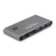 DELOCK HDMI KVM switch 18647 με 4x θύρες USB 5Gbps, 8K/30Hz, γκρι