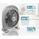 BRUNO ανεμιστήρας Box Fan BRN-0184, επιτραπέζιος/δαπέδου, 38W 32cm, γκρι