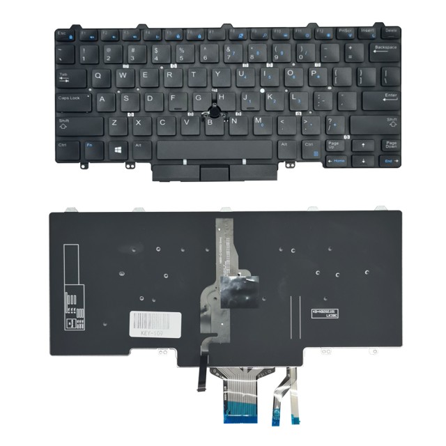 Πληκτρολόγιο για Dell Latitude 5490/5470/5480 KEY-109, backlight, μαύρο