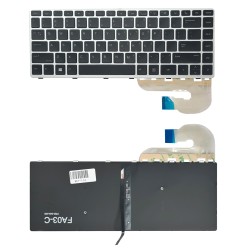 Πληκτρολόγιο για HP EliteBook 840 G5 KEY-114 με backlight, ασημί