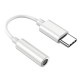 POWERTECH αντάπτορας USB-C σε 3.5mm CAB-UC084, λευκός