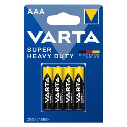 VARTA μπαταρίες Zinc Carbon Super Heavy Duty, AAA/R03, 1.5V, 4τμχ