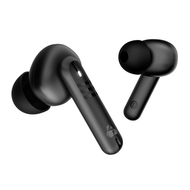 POWERTECH earphones με θήκη φόρτισης PT-1227, TWS, ENC, 30/480mAh, μαύρα