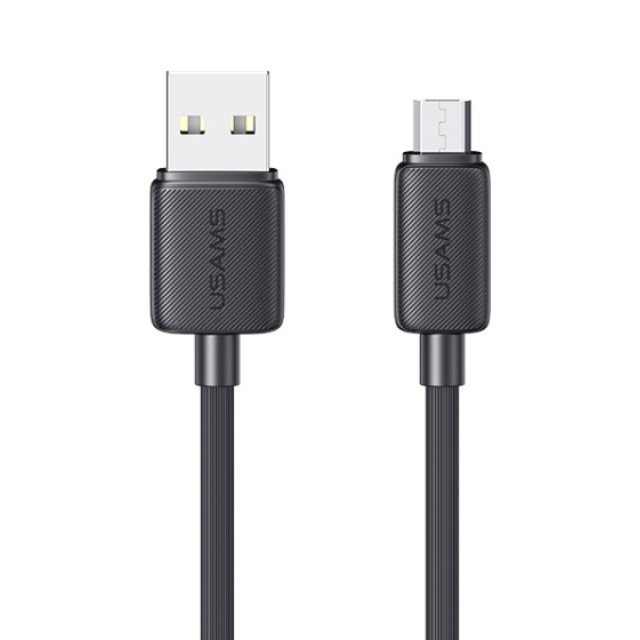 USAMS καλώδιο micro USB σε USB US-SJ690, 10W, 480Mbps, 1m, μαύρο