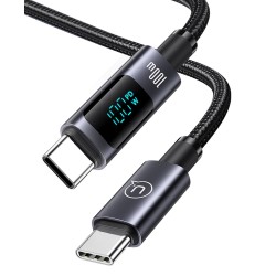 USAMS καλώδιο USB-C σε USB-C US-SJ671, 100W, 480Mbps, 1.2m, μαύρο