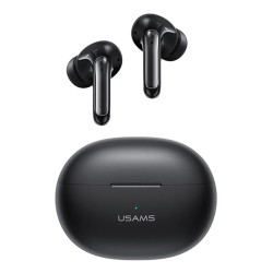 USAMS earphones με θήκη φόρτισης US-XD19, TWS, ENC, Φ13mm, μαύρα