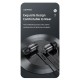 USAMS earphones με μικρόφωνο US-SJ576, USB-C σύνδεση, Φ6mm, 1.2m, μαύρα