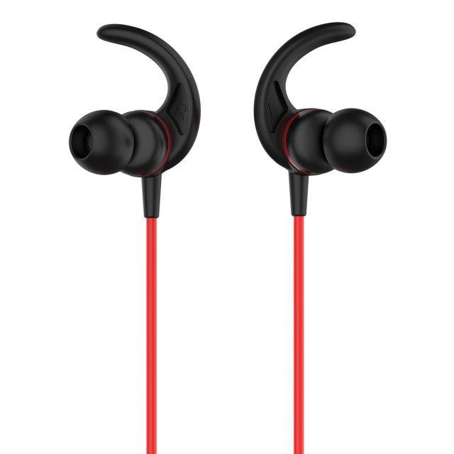 YISON earphones E14 με μαγνήτη, Bluetooth, 10mm, 65mAh, κόκκινα