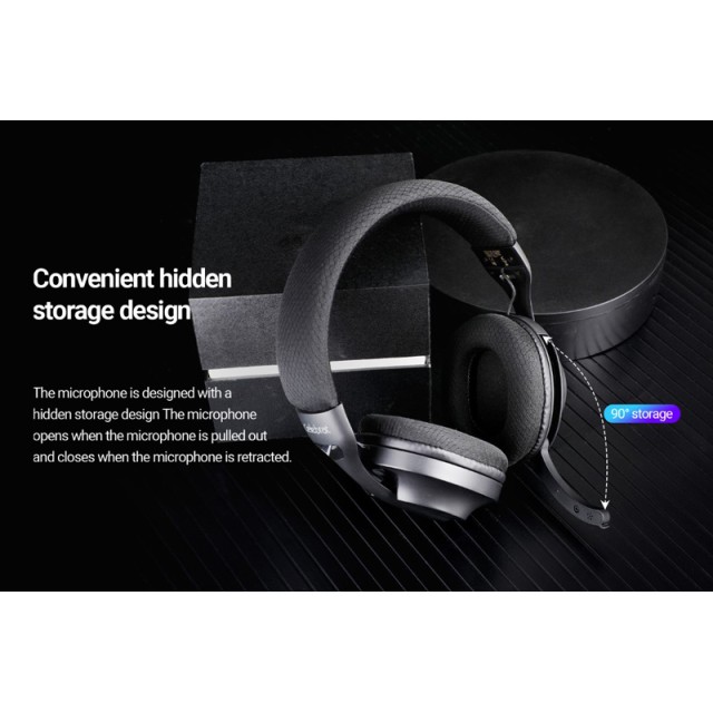 CELEBRAT headphones A34, ασύρματα & ενσύρματα, 40mm, 300mAh, μαύρα