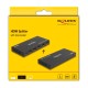 DELOCK HDMI splitter 18652 με downscaler πλήκτρο, 4 σε 1, 4K/60Hz, μαύρο