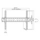 POWERTECH επιτοίχια βάση PT-1275 για τηλεόραση 37-80", έως 45kg