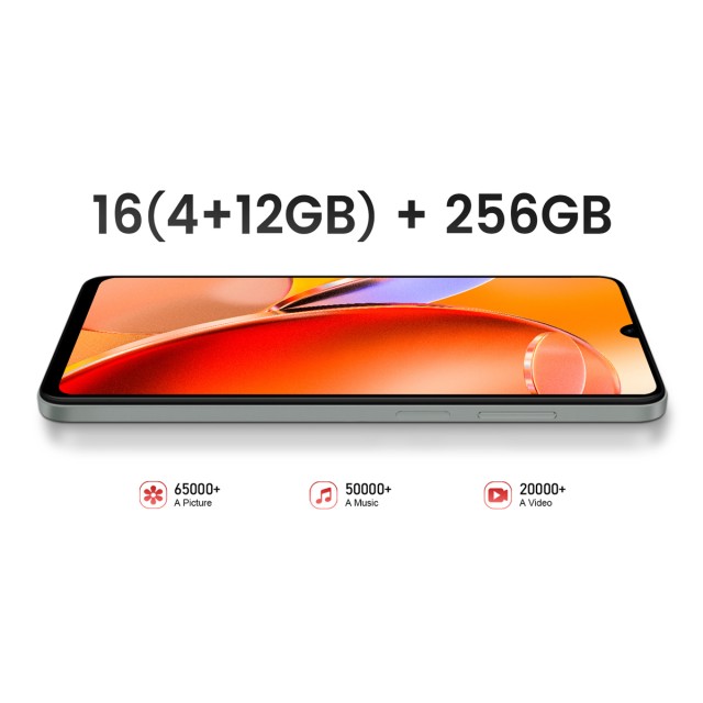 KXD smartphone Classic 13C, 6.8", 4/256GB, 4500mAh, μαύρο