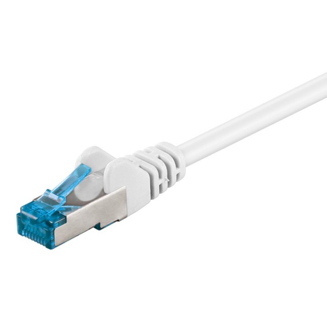 GOOBAY καλώδιο δικτύου 93688, CAT 6A S/FTP, 500 MHz, CU, 1m, λευκό