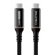 CABLETIME καλώδιο USB-C σε USB-C CT-USB4, 240W, 40Gbps, 8K/60Hz, USB4, 1m, μαύρο