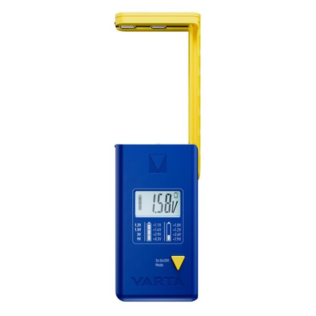 VARTA ψηφιακό tester μπαταρίας 75305 για 9V/AAA//AA/C/D/button cells