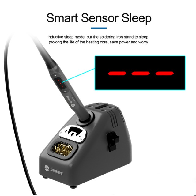 SUNSHINE σταθμός κόλλησης S245 με κολλητήρι, 110W, 100~450 °C