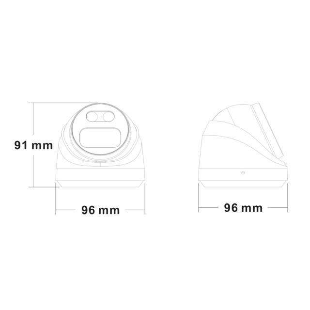 LONGSE IP κάμερα CMSBFG400WH, 4MP, 2.8mm, αδιάβροχη IP67, PoE