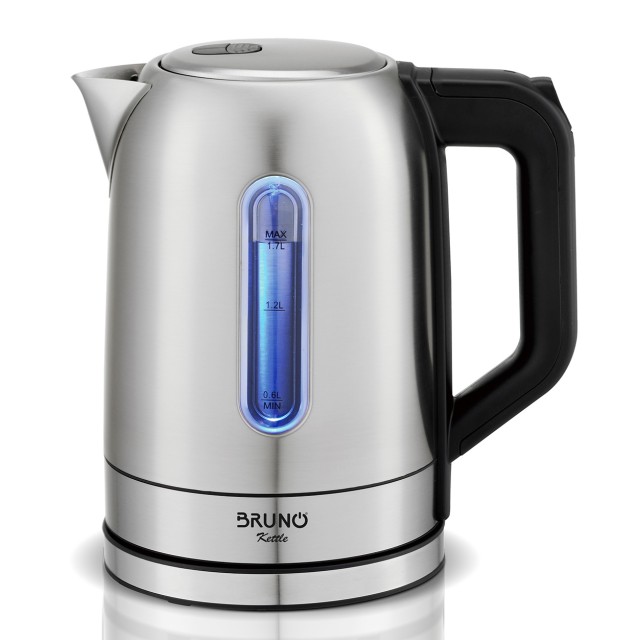BRUNO BRN-0213 Βραστήρας νερού ανοξείδωτος 1.7L 2200W, Inox BRUNO BRN-0213 Βραστήρας νερού ανοξείδωτος 1.7L 2200W, Inox