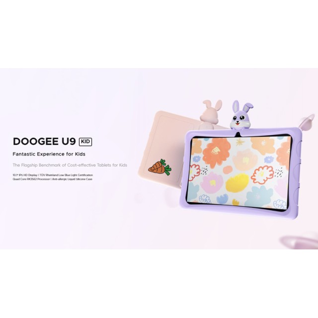 DOOGEE tablet U9 KID, 10.1", 3/64GB, Android 13, 5060mAh, μωβ