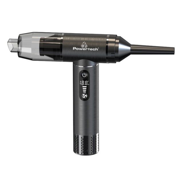 POWERTECH 2 σε 1 σκουπάκι χειρός & air duster PT-1317, 75W, 5000mAh, μαύρο POWERTECH 2 σε 1 σκουπάκι χειρός & air duster PT-1317, 75W, 5000mAh, μαύρο