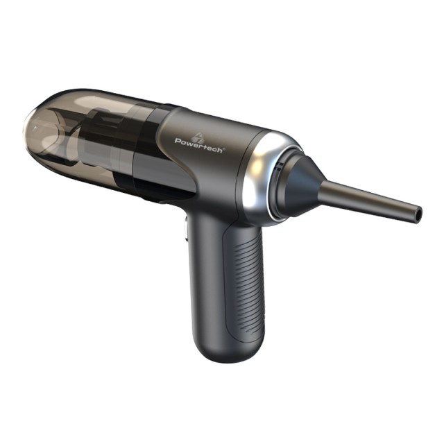 POWERTECH 2 σε 1 σκουπάκι χειρός & air duster PT-1315, 60W, 4000mAh, μαύρο POWERTECH 2 σε 1 σκουπάκι χειρός & air duster PT-1315, 60W, 4000mAh, μαύρο