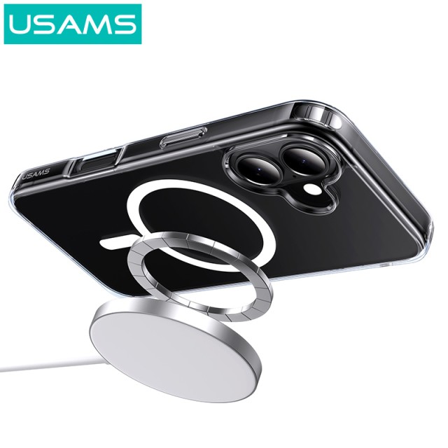 USAMS θήκη Ice Magnet US-BH889 για iPhone 16, διάφανη